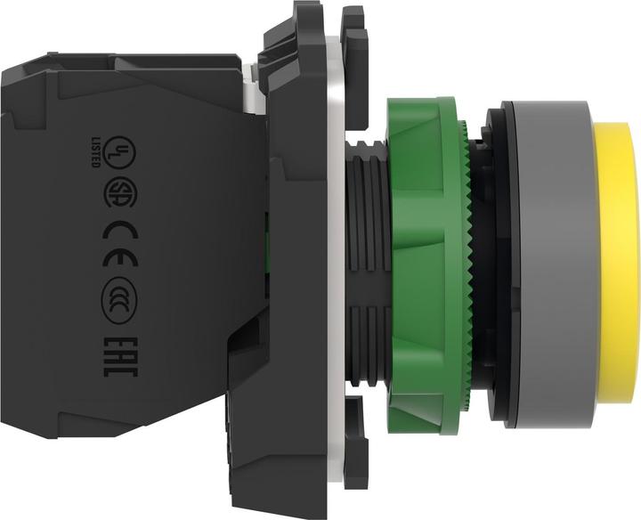 Actual product image Schneider Electric Pushbutton, compl., momentary, yellow, with XB5AP51C0