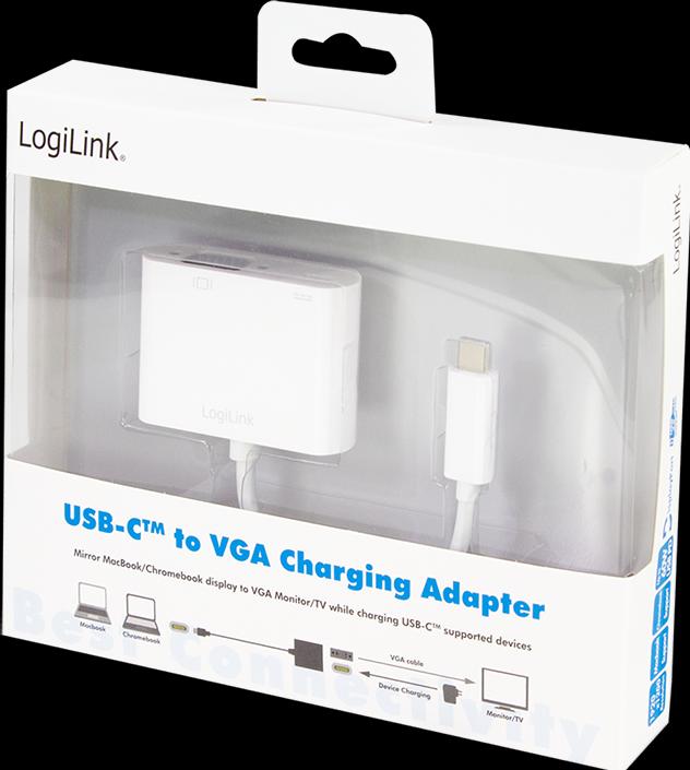 Actual product image LogiLink USB Typ-C zu (VGA, 5.91 cm)