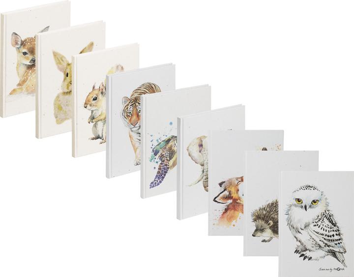 Actual product image Pagna Notebook A5/64BL dotted deer Save me (A5, Dotted, Hardcover)