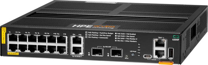 Produktbild Aruba HPE 6200F 12G Class4 PoE 2G/2SFP+ 139W (EN) (14 Ports)