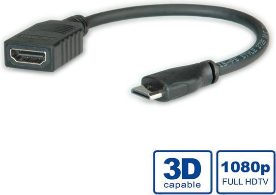 Actual product image Roline HDMI – Mini HDMI (0.15 m, HDMI)