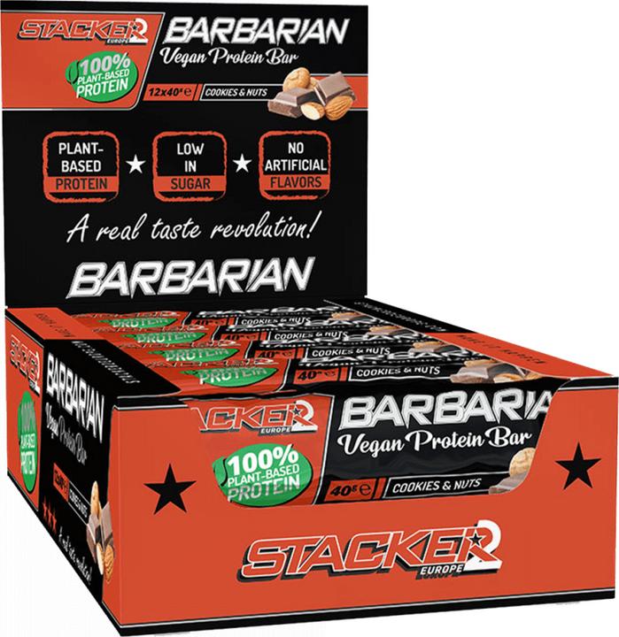 Stackers Barbarian Vegan Protein Bar (1 pcs., 570 g)