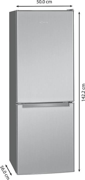 Actual product image Bomann KG 7331 Ed-Look Fridge Combi 121L/45L E 142,2x50x56cm (173 l)