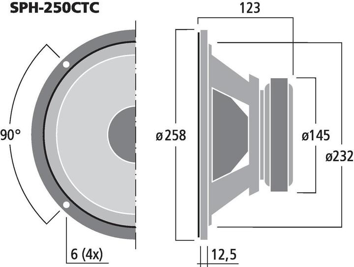 Produktbild Monacor HiFiBasslautsprecher Twincoil (1 Stk.)