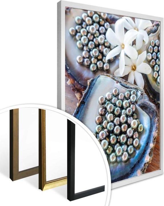 Produktbild Trenddeko Schwarze Perlen von Tahiti (50 x 60 cm)