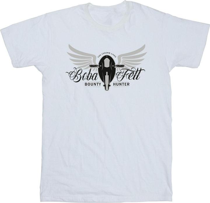 Star Wars The Book Of Boba Fett Legend Lives Ship Crest TShirt