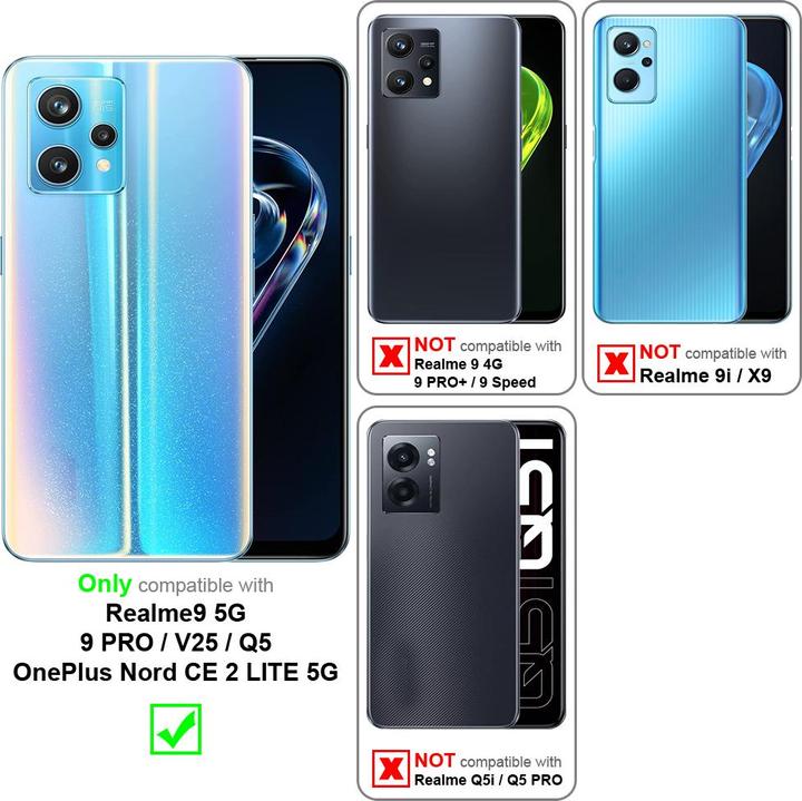 Image du produit Cadorabo Coque pour Realme 9 5G / 9 PRO / V25 / Q5 / OnePlus Nord CE 2 LITE 5G universel avec Clip (OnePlus Nord CE 2 Lite 5G, Realme 9 5G, Realme 9 Pro, Realme Q5)