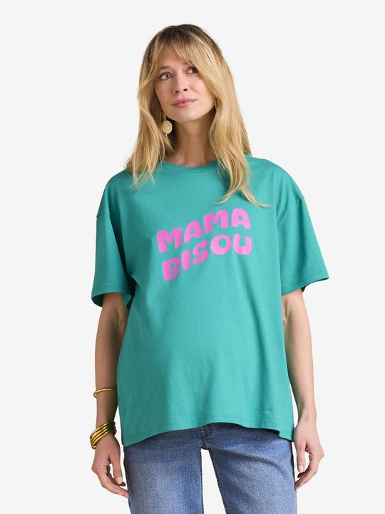Actual product image Envie de Fraise Bio-Kollektion: Umstands-T-Shirt mit Print Mama bisou (42)