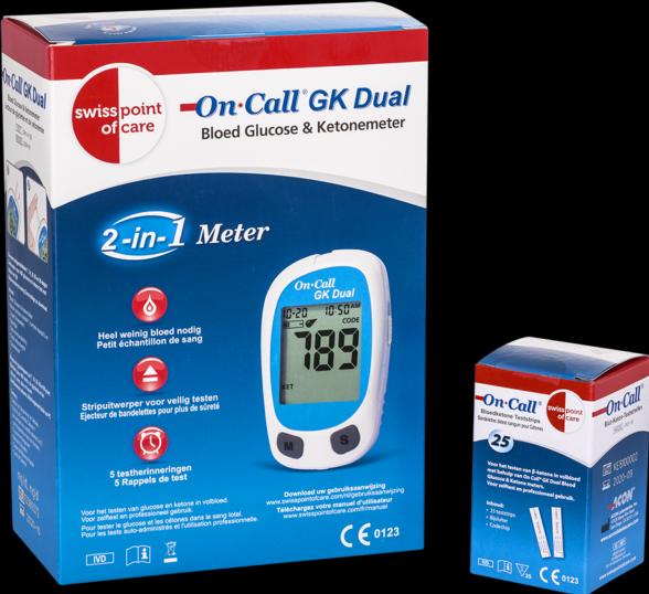 Produktbild Swiss point of care GK Dual (Blutzuckermessgerät)