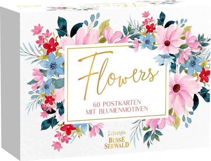 Produktbild Flowers. 60 Postkarten mit Blumenmotive (120 Stk.)