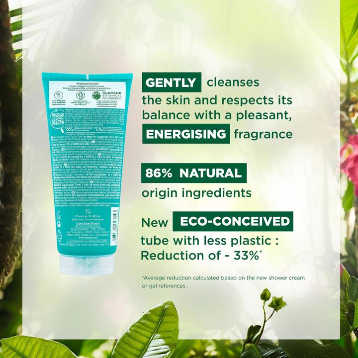 Actual product image Klorane Shower gel with Eau de Tiare (200 ml)