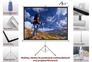 Productafbeelding Art ER T120 4:3 EKRAN RĘCZNY NA STATYWIE 4:3 120 244x183cm TS-120 4:3 (4:3)