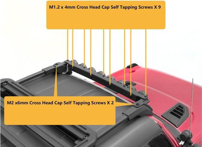 Immagine prodotto Rc4Wd Barra luminosa a LED rotonda per portapacchi, TRX-4 Bronco 21