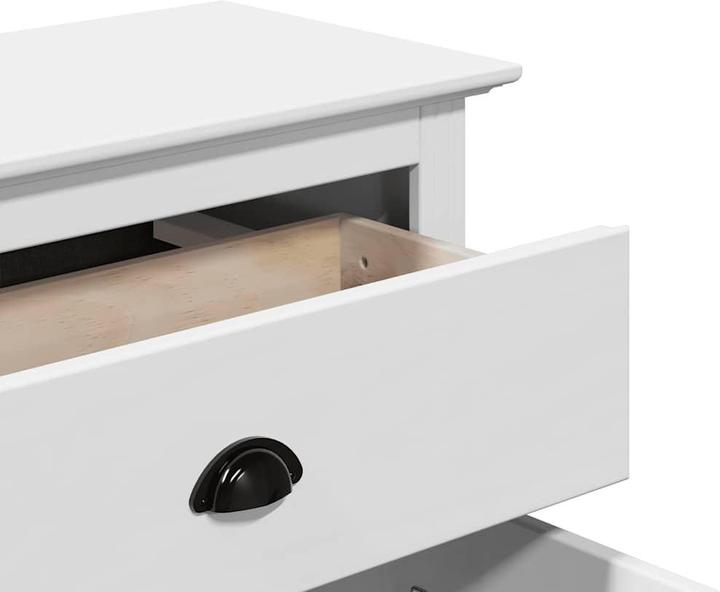 Produktbild VidaXL Flurschrank BODO Weiss 80x35x90 cm Flurmöbel Schrank Wohnzimmerschrank (80 x 35 x 90 cm)