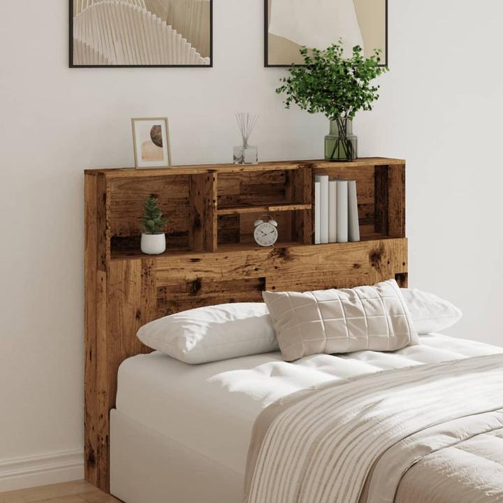 Immagine prodotto VidaXL Testiera del letto con ripiani look (120 x 19 x 103,5 cm)