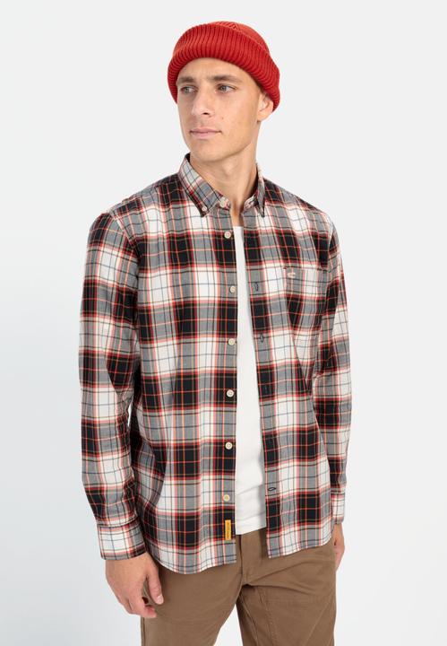 Camel Active Langarm Hemd im Karomuster aus reiner Baumwolle (6XL)