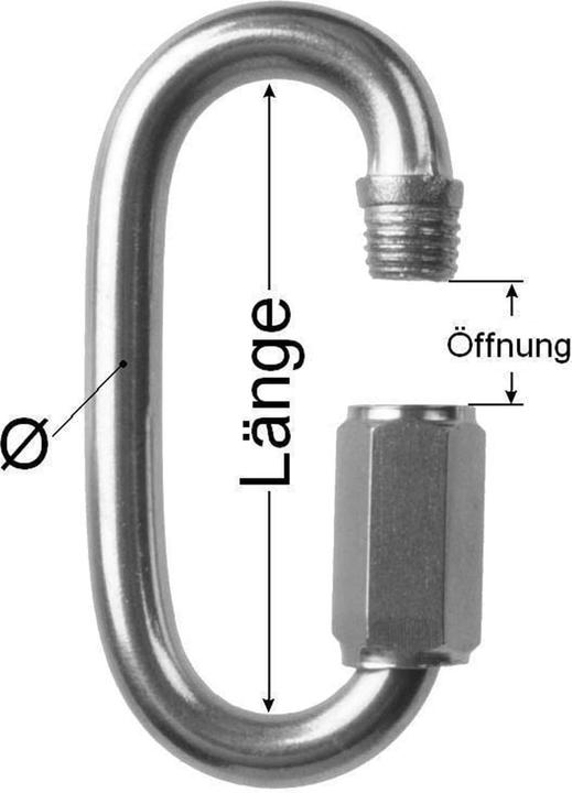 Produktbild Eneroid Kettenverbinder, Schotschäkel, Edelstahl, 29 mm (0.04 m)