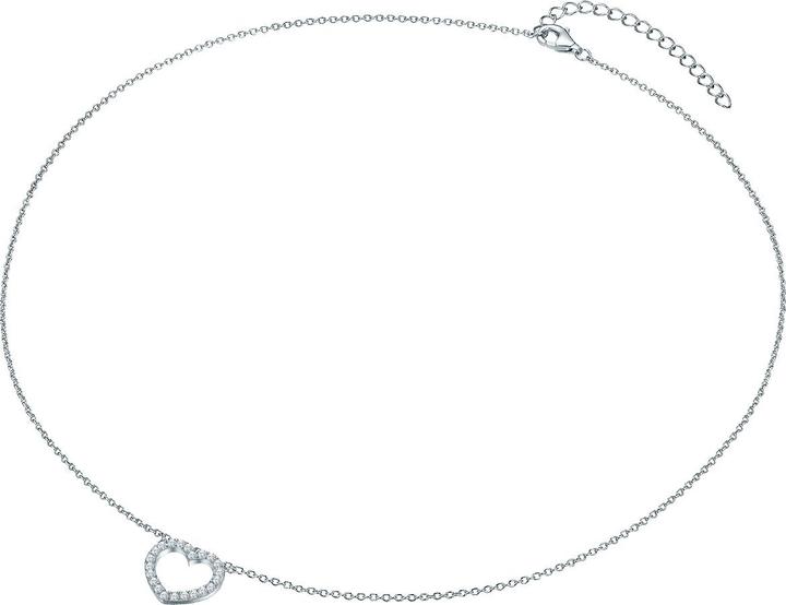 Immagine prodotto Rafaela Donata Donna Cuore in argento Sterling Zirconia Argento 40,0 cm Catena Base + 5,0 cm Estensione - 33702 (Argento, 40 - 45 cm)