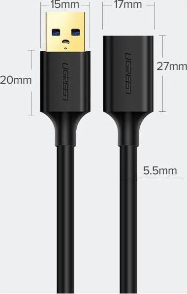 Produktbild Ugreen USB A — USB A (1.50 m, USB 3.0)