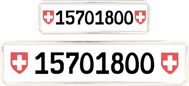Image du produit Easyklick Titulaire d'une plaque d'immatriculation (Avant + arrière, Format long)