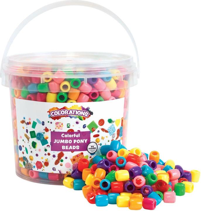 Produktbild Colorations Farbige grosse Perlen im Eimer, 680 Gramm