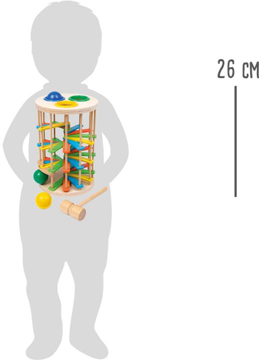 Actual product image small foot Knocking ball tower
