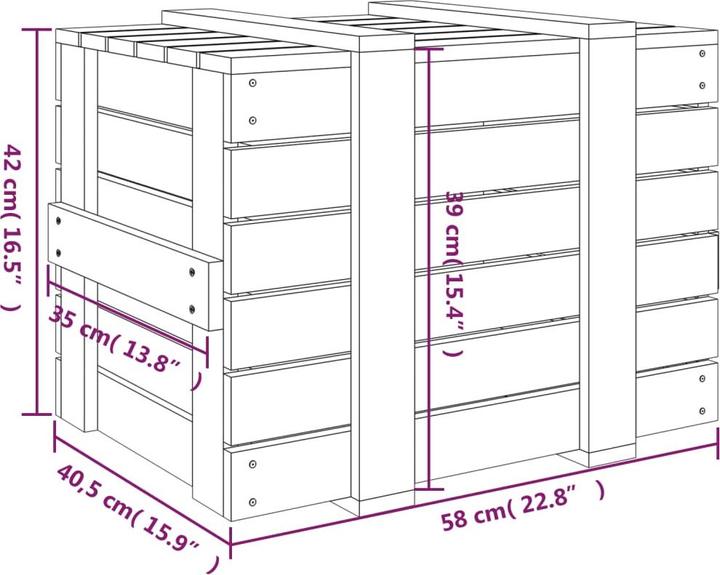 Immagine prodotto VidaXL Britteny (58 x 40,5 x 42 cm)