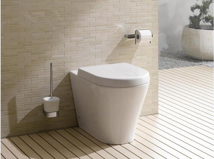 Actual product image TOTO MH pedestal WC deep, rimless, horizontal outlet white