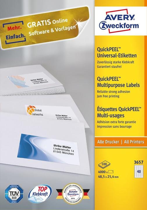 Produktbild Avery Universal-Etiketten