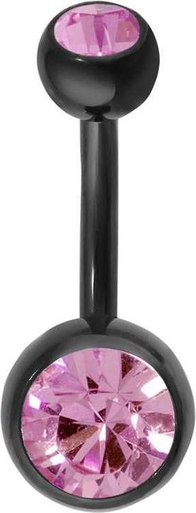 Produktbild Bijouteria Bauchpiercing (Titan, Kristall, PVD Beschichtung)