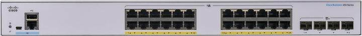 Produktbild Cisco PoE+ Switch CBS250-24FP-4X-EU 28 Port (24 Ports)