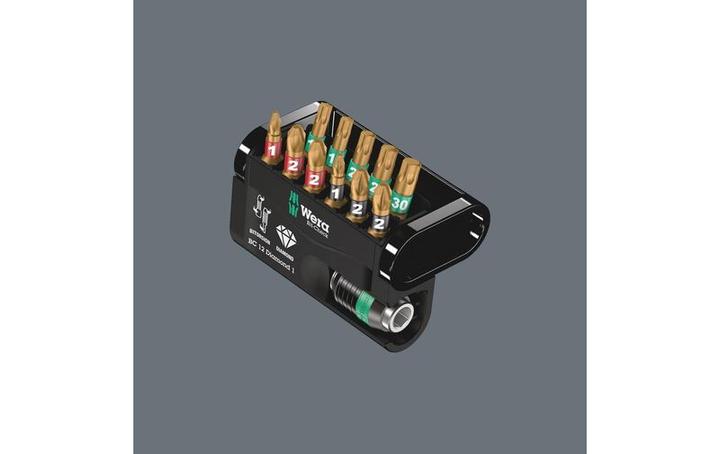 Produktbild Wera Bit-Check 12 Diamond 1 (Kreuz Phillips PH M1, Kreuz Phillips PH M2, Kreuz Pozidriv PZ M1, Kreuz Pozidriv PZ M2)