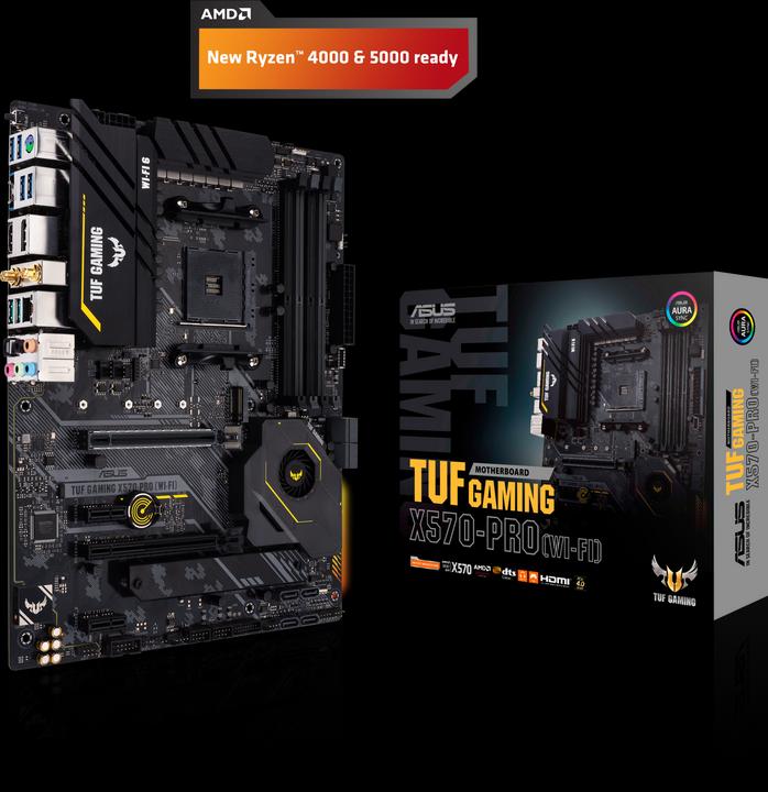 Actual product image ASUS TUF GAMING B550M-PLUS WI-FI (AM4, AMD B550, mATX)