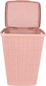 Actual product image Curver Jute Laundry Basket with Lid 58L Rose Dawn (58 l)
