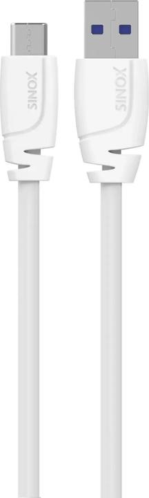 Produktbild Sinox i-Media - USB-Kabel - USB Typ A (Stecker) auf USB-C (Stecker) reversibel - USB 3.0 - 1 m - wei (1 m, USB 3.2 Gen 1)