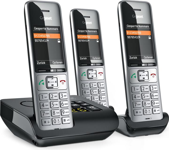 Image du produit Gigaset COMFORT 500A trio silver-black
