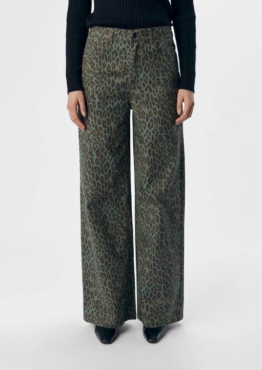 Produktbild Object Leoprint Jeans mit weitem Bein