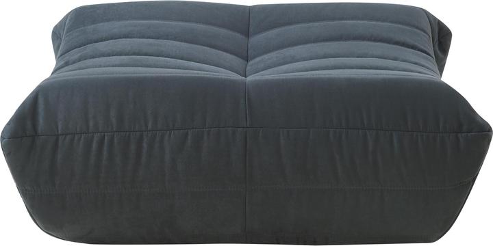 Produktbild En.Casa Fusshocker Kodsø 35x80x65 cm Mikrofaser Schwarz