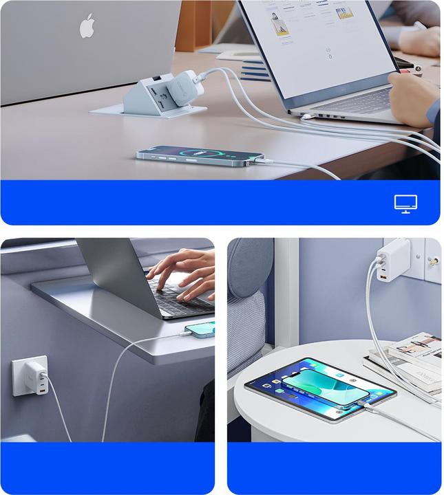 Actual product image Orico Cable CDX 60W 3A Power Delivery USB-C - USB-C 1m Cable - White (1 m, USB 2.0, 60 W)