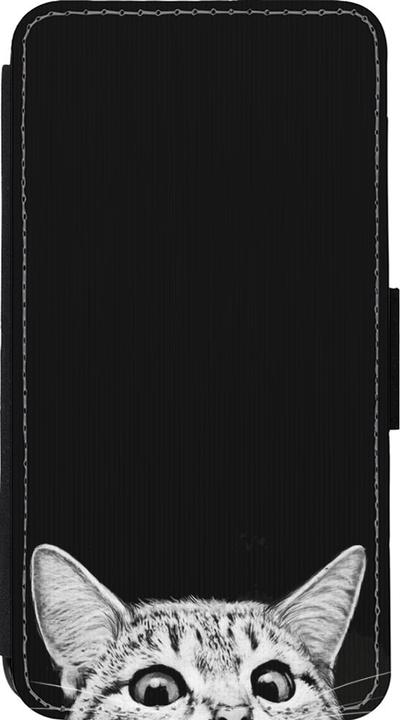 Immagine prodotto PhoneLook Portafoglio Gatto Nero che guarda in alto Nero (Apple iPhone 13 mini)