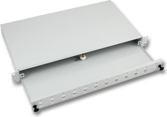 Actual product image EFB Elektronik Splice box 24SC(D) front pull-out, RAL7035, 1U