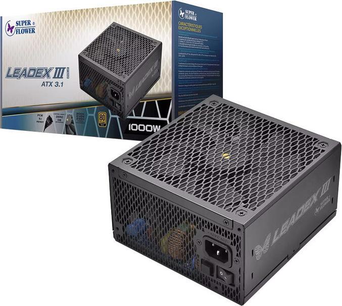 Produktbild Super Flower LEADEX III GOLD UP 1000W 80 PLUS Gold Netzteil, PCIe 5.1, ATX 3.1 - 1.000 Watt, schwarz (1 W)