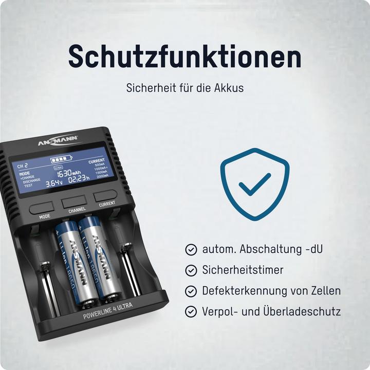 Produktbild Ansmann Powerline 4 Ultra (1 Stk., Ladegerät ohne Akku)