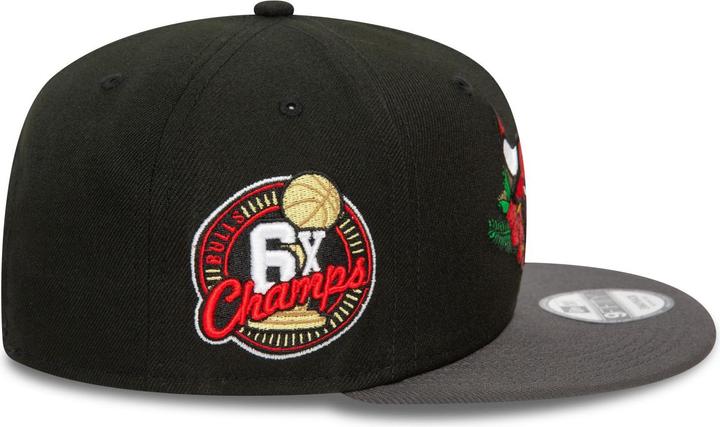 Actual product image New Era 9Fifty Snapback Cap - FLORAL Chicago Bulls - M/L (M, L)
