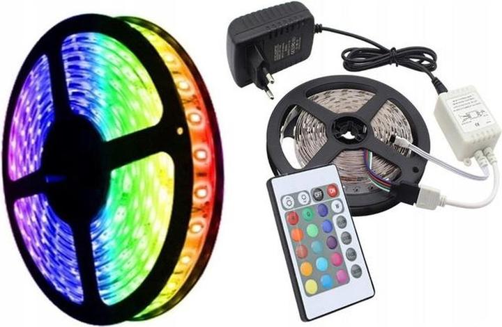 Produktbild ADRK Furniture Bett mit Matratze und Beleuchtung LED CAR PINK 160x80 (160 x 80 cm)