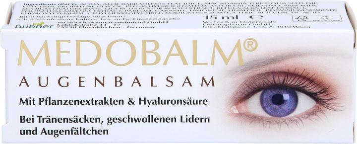 Actual product image Hübner Medobalm Eye Balm for bags under the eyes, puffy eyelids and eye wrinkles, 15 ml cream (15 ml)