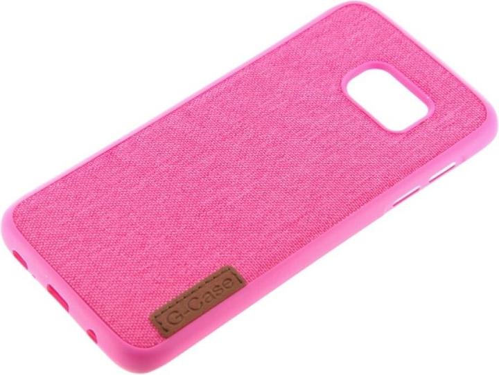 Produktbild OEM Textile Silikon Case für Samsung S7 Edge pink (Samsung Galaxy S7 Edge)