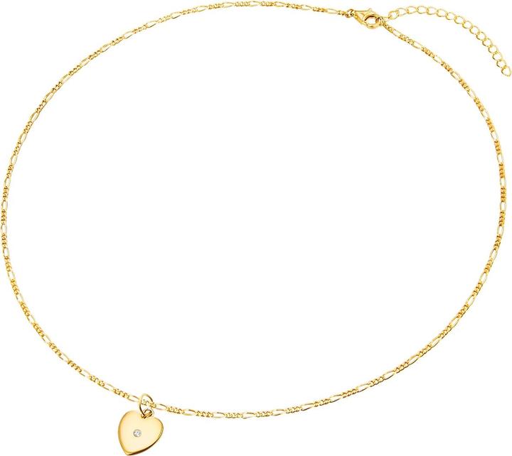 Immagine prodotto Lulu & Jane Catena in argento con diamanti e oro giallo da 42,0 cm + 5,0 cm di estensione - 33484 (Argento, 42 - 47 cm)