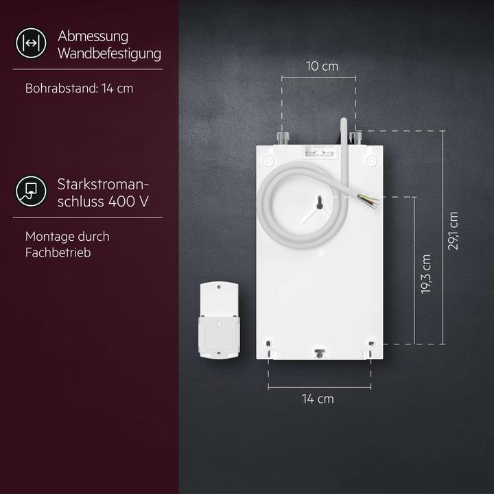 Produktbild AEG Haustechnik DDLE Kompakt FB 11/13 kW Kompakt Durchlauferhitzer für die Küche, Fernbedienung, 400 V, Untertisch