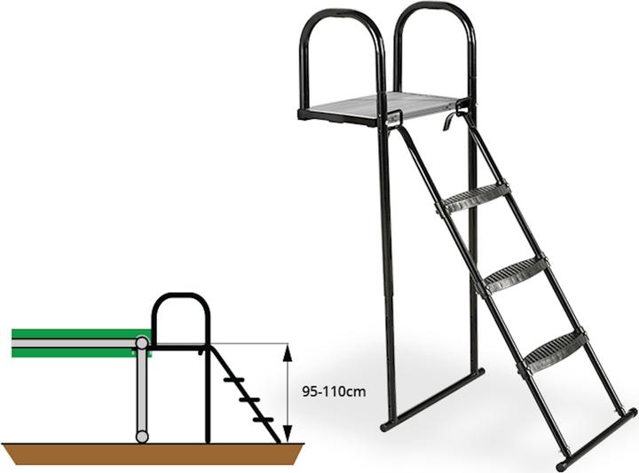 Actual product image Exit Trampoline platform with ladder XL